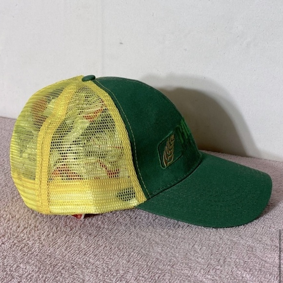 5/$25 Yellow Green Pattinson Agriculture Mesh Back Snap Back Hat - Picture 7 of 11
